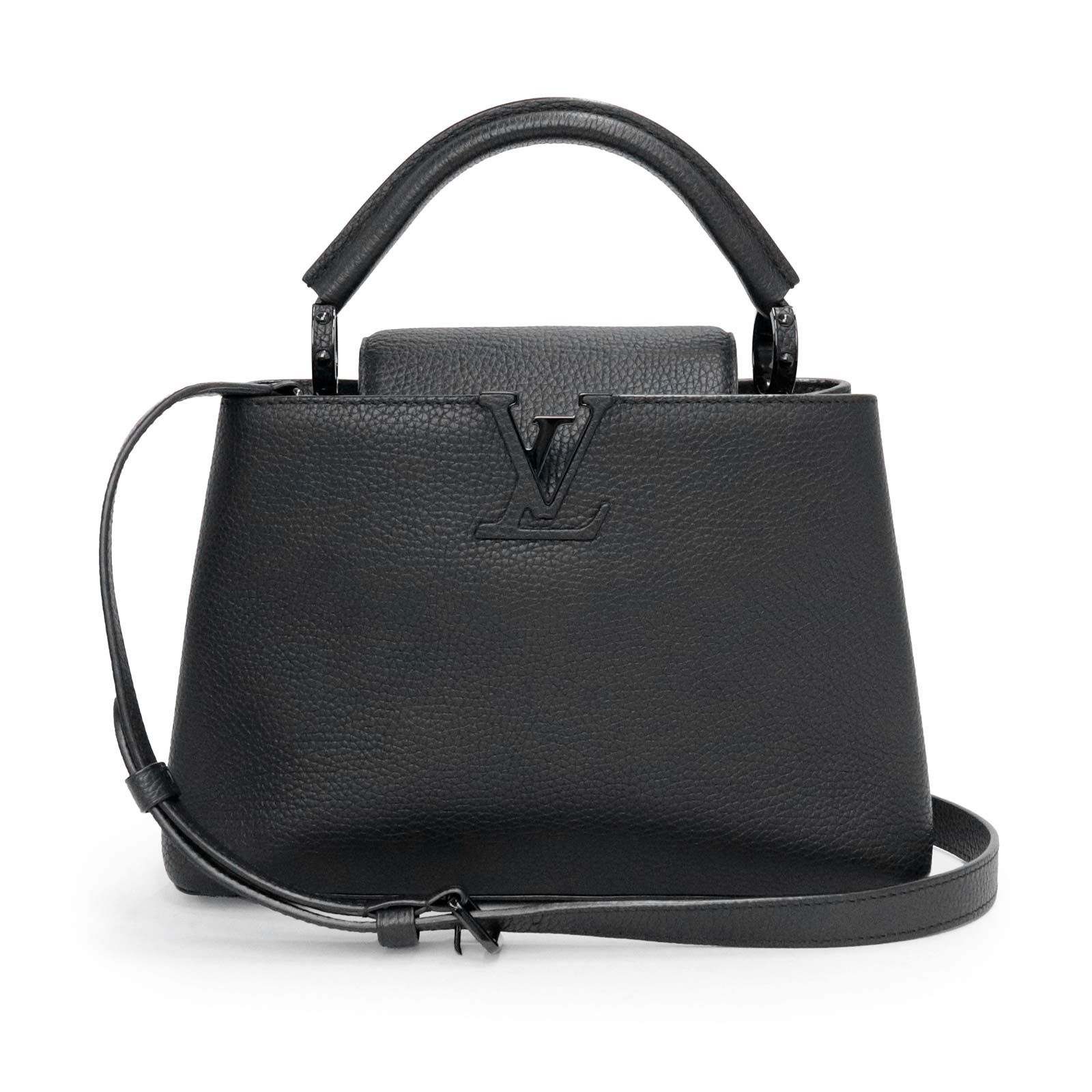 ルイ ヴィトン M55855 カプシーヌ BB トリヨンレザー ブラック 2way ショルダー ハンドバッグ 斜め掛け ブラック金具 LOUIS VUITTON（未使用　展示品）