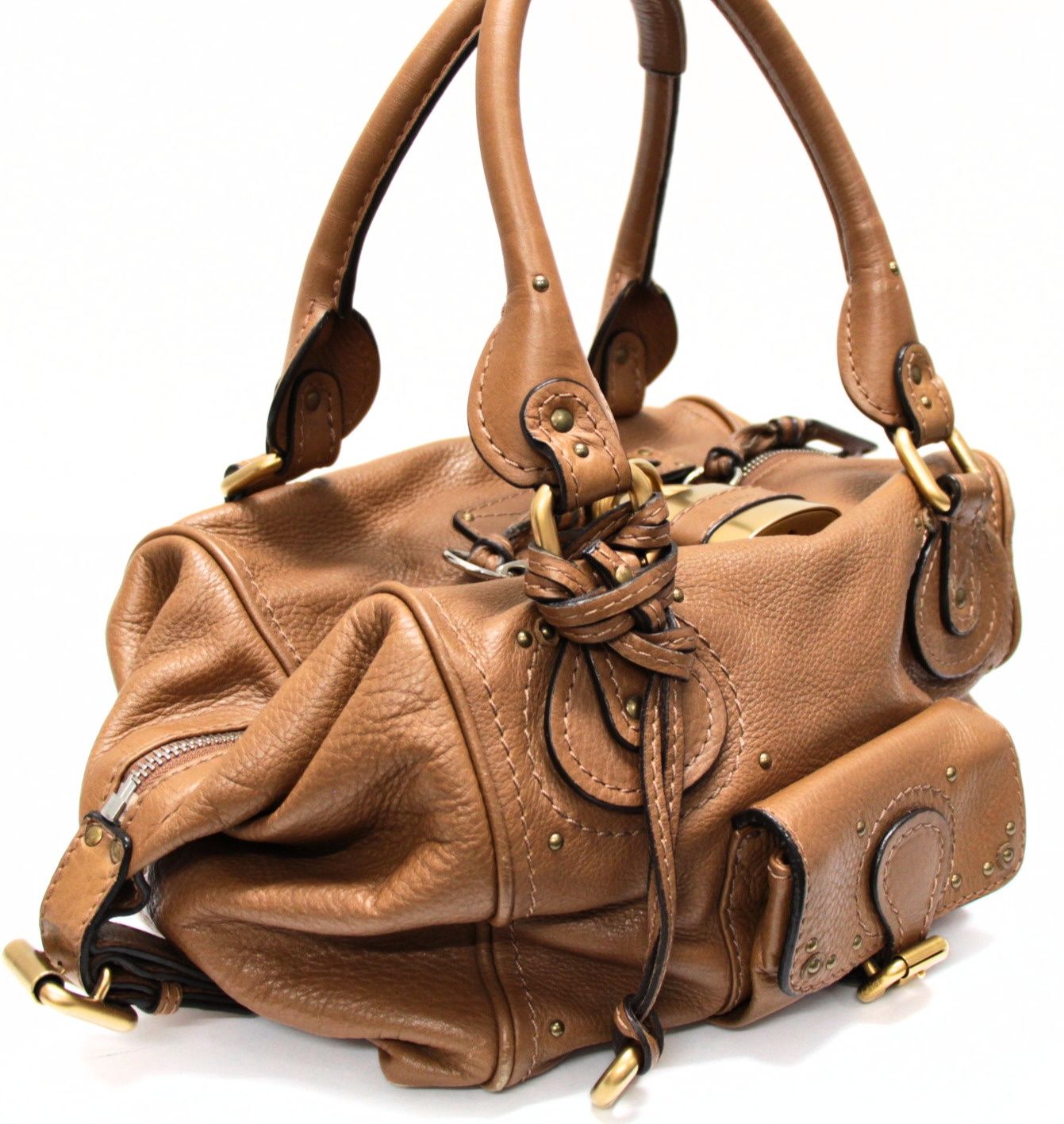 クロエ Chloe パディントン ハンドバッグ ミニ レザー ブラウン系