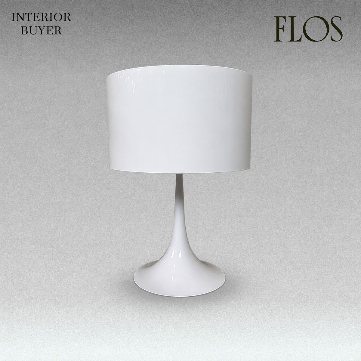FLOS フロス SPUN LIGHT T1 スパン ライト テーブル ランプ 照明 ホワイト 17年製 セバスチャン・ロング 定価18万