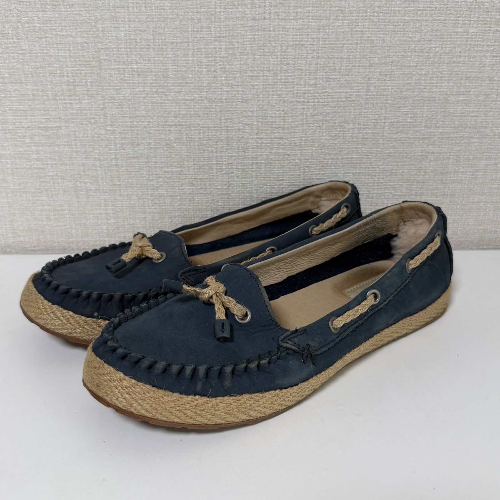 UGG アグ 1004111 モカシン ネイビー 23cm - メルカリ