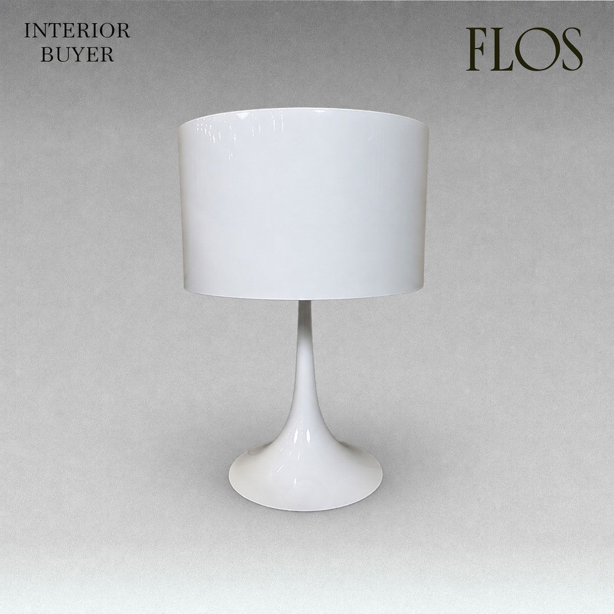 FLOS フロス SPUN LIGHT T1 スパン ライト テーブル ランプ 照明 ホワイト 17年製 セバスチャン・ロング 定価18万