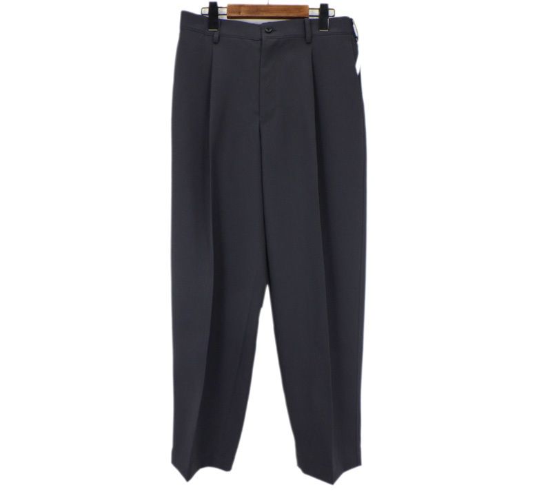 グラフペーパー Graphpaper 26SS 【 Scale Off Wool Wide Tapered Slacks GM261 40177B 】 スケール オフ ウール テーパード スラックス パンツ　51855 グラフペーパー Graphpaper 26SS 【 Scale Off Wool Wide Tapered
