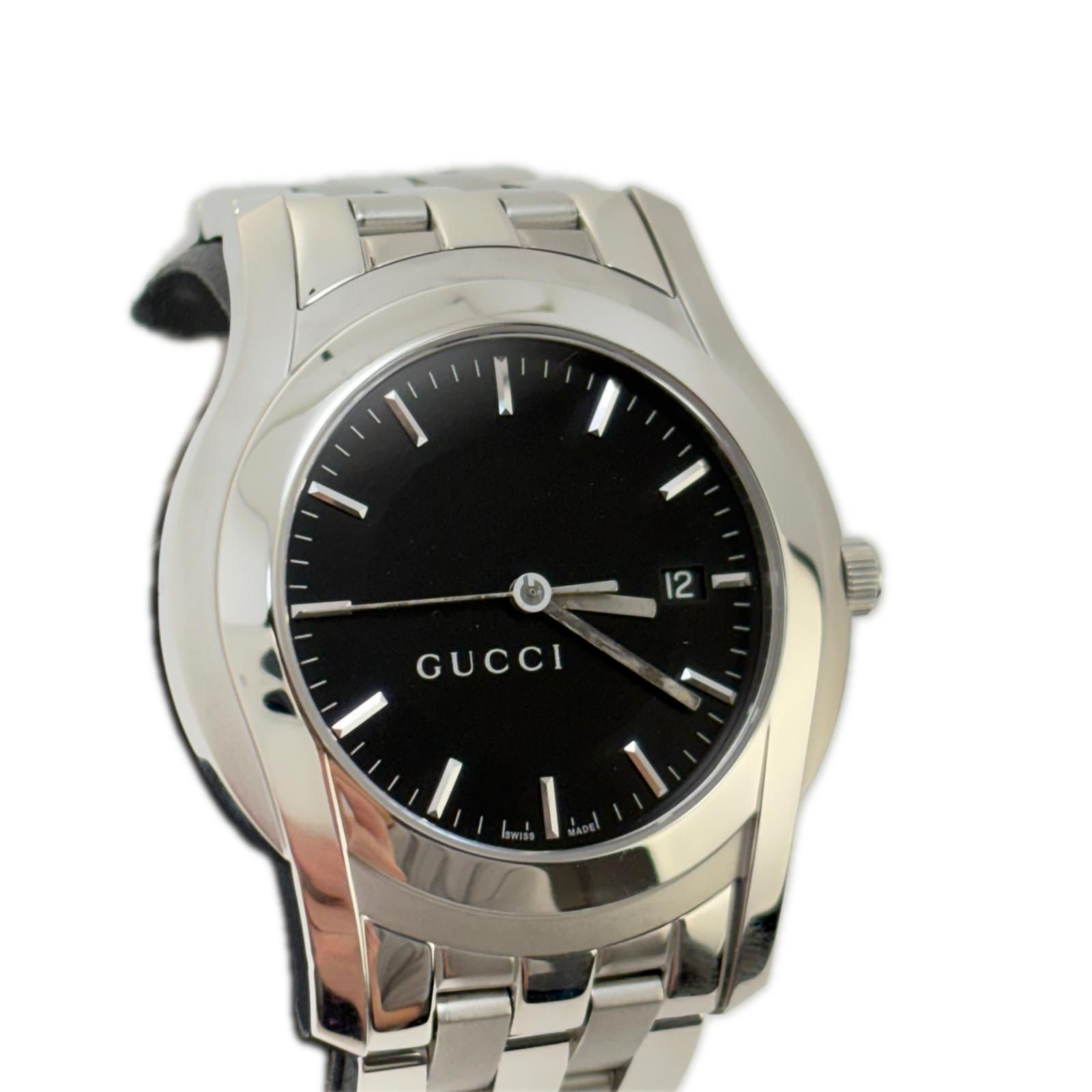 GUCCI グッチ 5500XL・Gクラス 腕時計 ブラック ステンレススチール