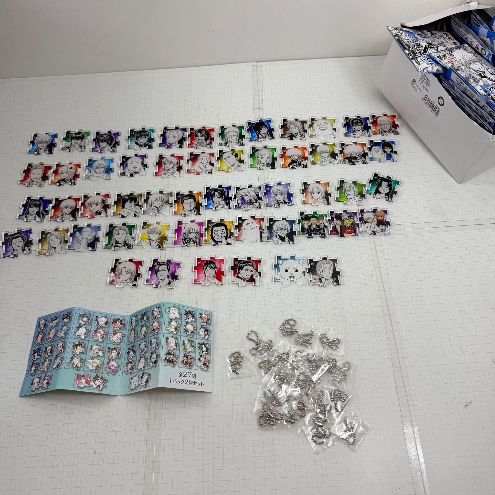 【瀬戸店】アクリルパズルコレクション 全27組 コンプリートセット 生誕20周年記念 銀魂展～はたちのつどい～【741-6163】