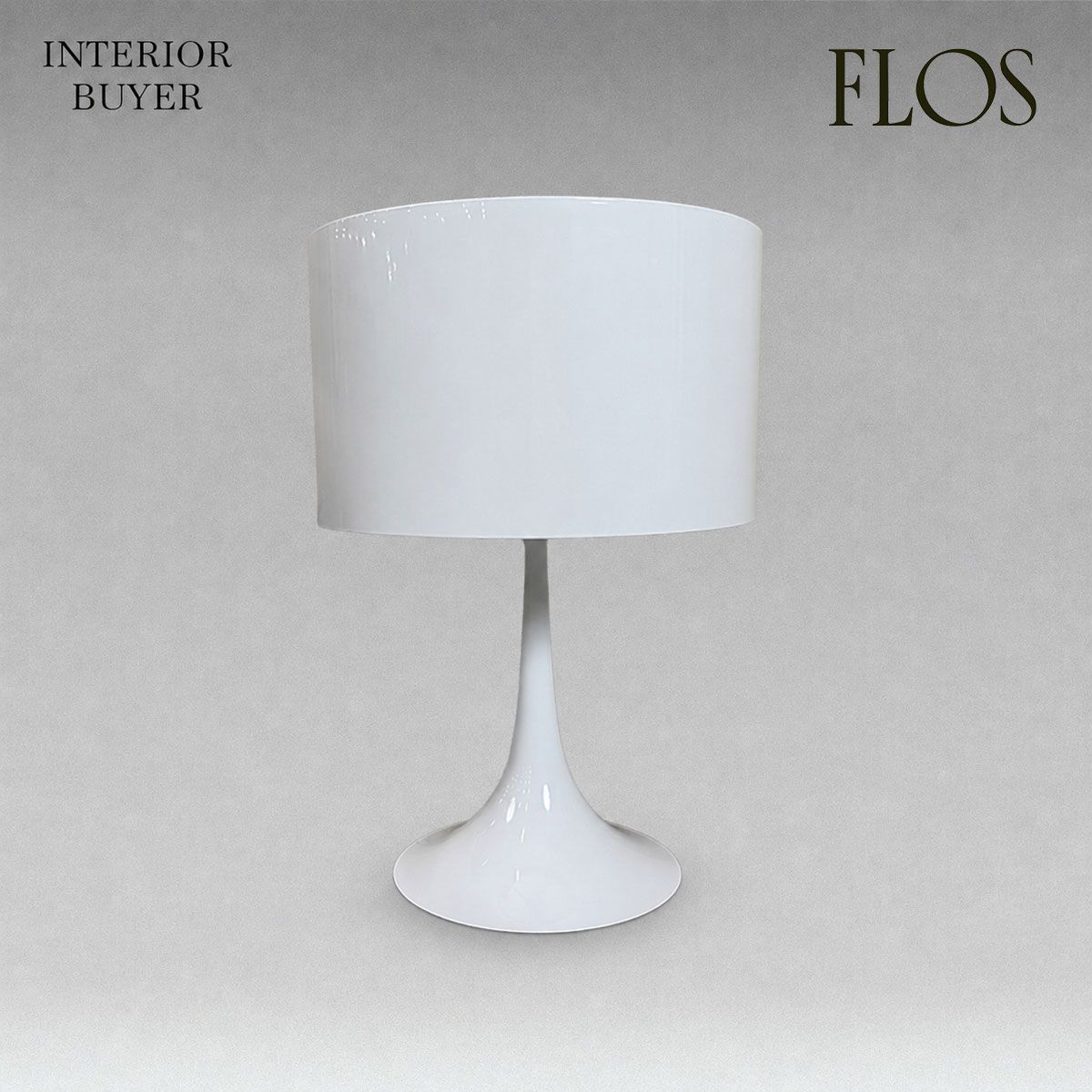 FLOS フロス SPUN LIGHT T1 スパン ライト テーブル ランプ 照明 ホワイト 17年製 セバスチャン・ロング 定価18万