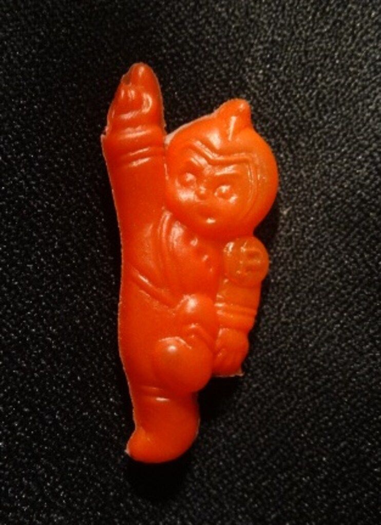 江崎グリコ 遊星少年パピイ パピイ（中空のポリ人形 ) 赤色 H44mm