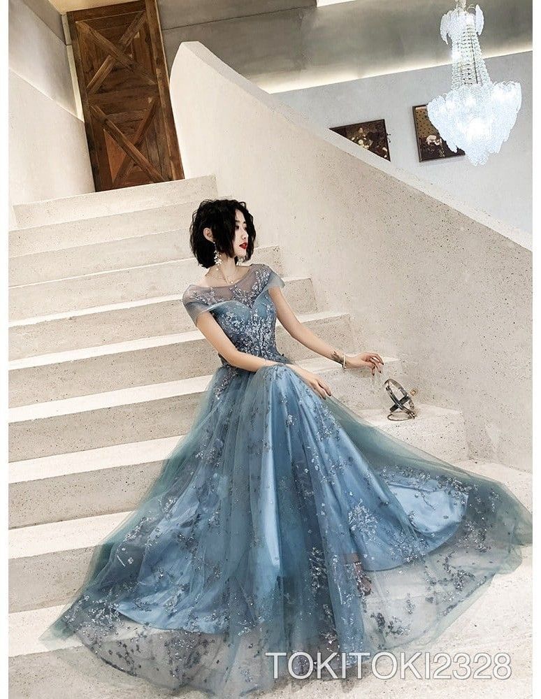 結婚式 年会 ロングドレス レディース ふんわり 2024年新作 パーティー 夢かわ 上品 ワンショルダー 晩礼服 高級感 秋