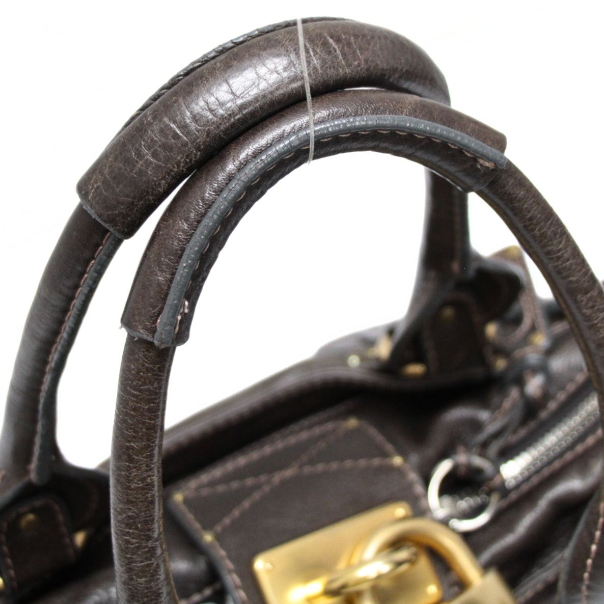 クロエ Chloe パディントン ハンドバッグ スモール レザー ダーク