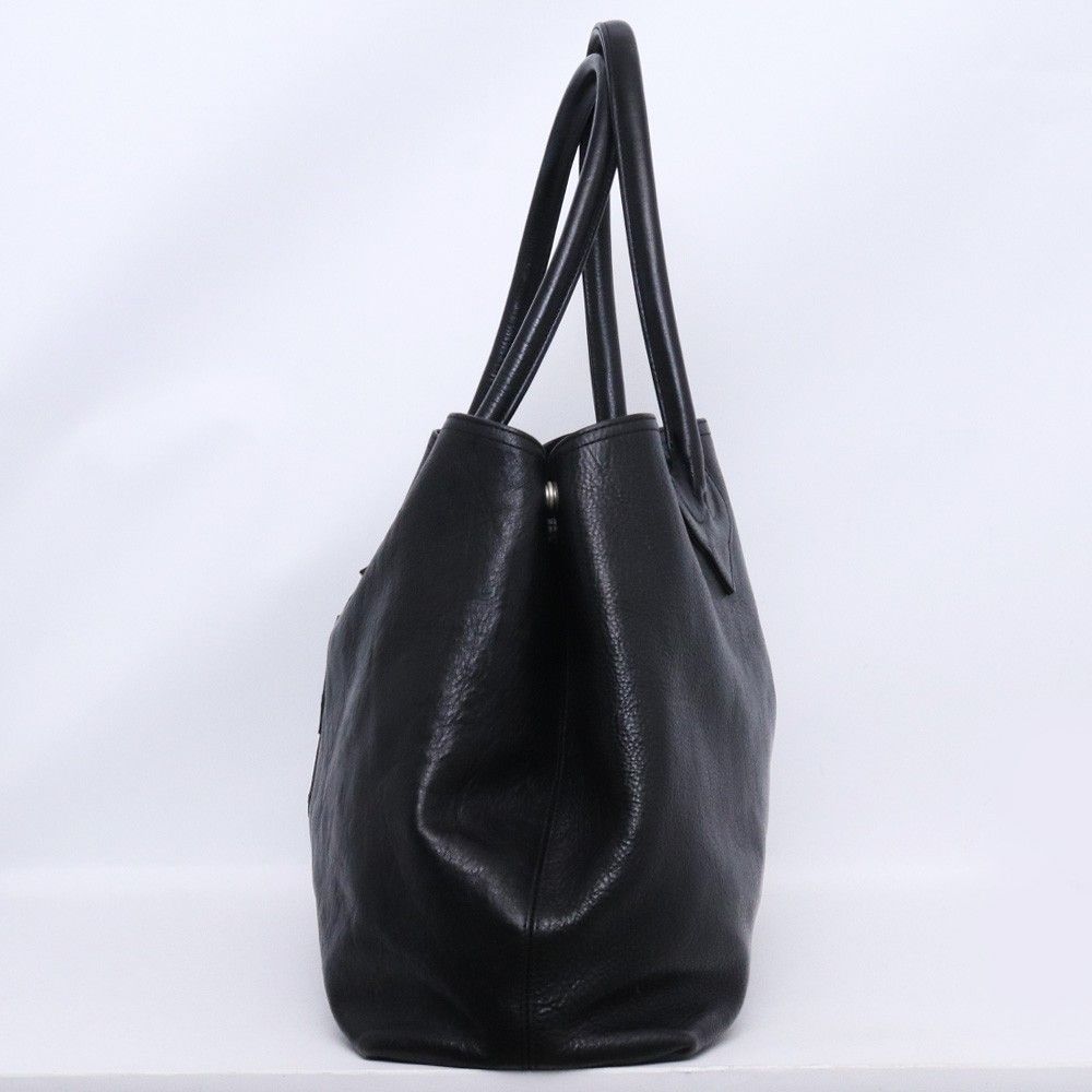 CHROME HEARTS 3セメタリークロス レザーパッチ トートバッグ ブラック