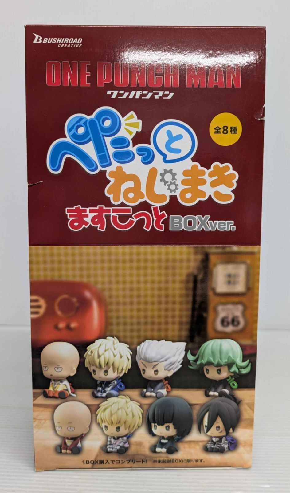 【未開封品】全8種セット 「ワンパンマン ぺたっと ねじまきますこっと BOXver.」【箱破損等有】 6,400円