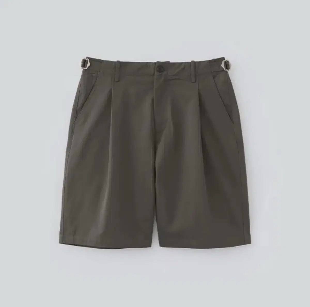 FABREGAT ワンタック バミューダ パンツ DARK BROWN (2)