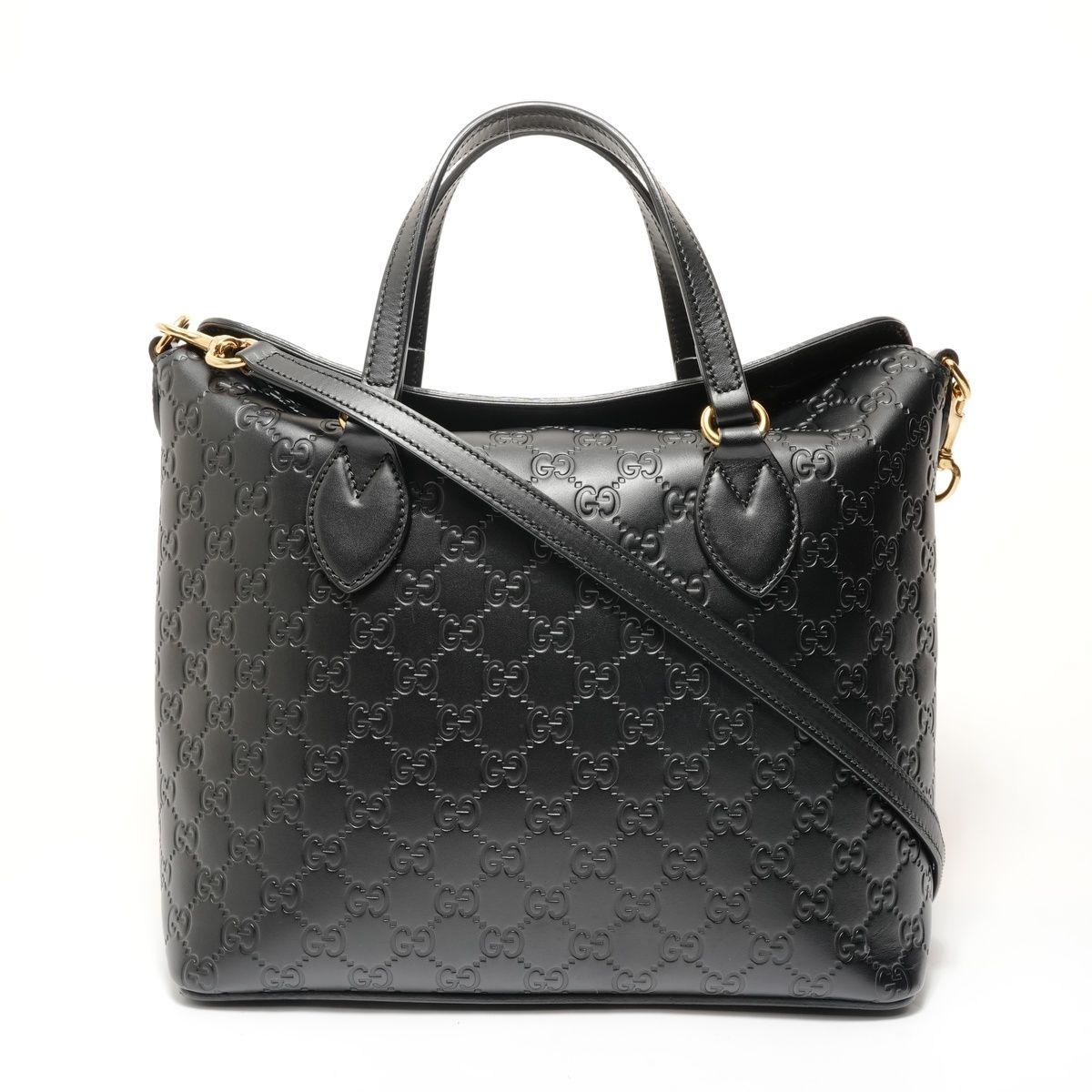 GUCCI グッチ シマレザー ショルダーバッグ GUCCI グッチ ショルダーバッグ GGシマ レザー トップハンドル 2WAY