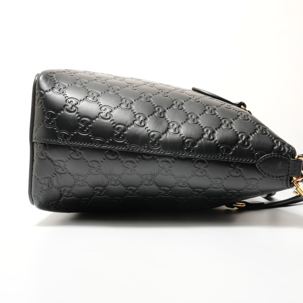 GUCCI グッチ ショルダーバッグ GGシマ レザー トップハンドル 2WAY