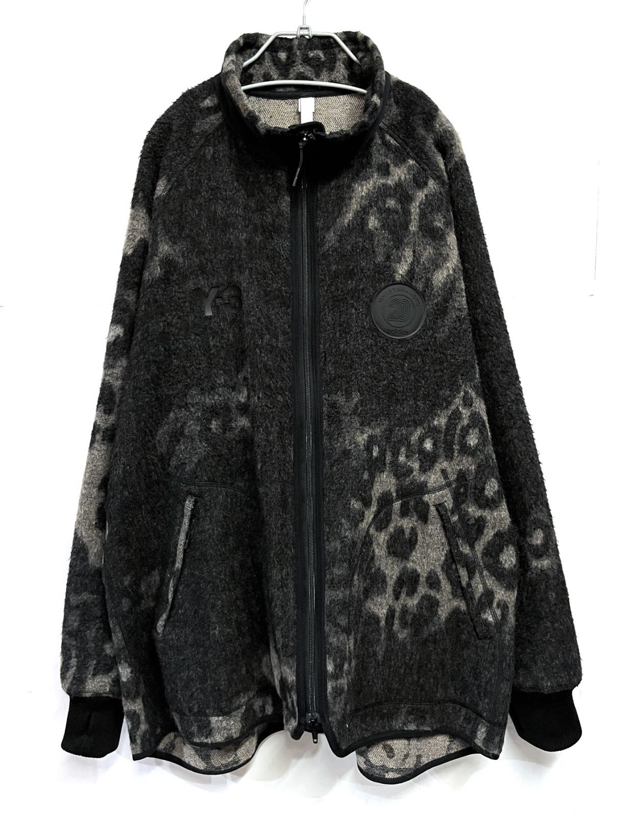 Y-3｜ワイスリー Yohji Yamamoto x adidas ヨウジヤマモト アディダス LEOPARD TRACK JACKET / MIX WOOL MOHAIR (MULTI) レオパード フリースジャケット