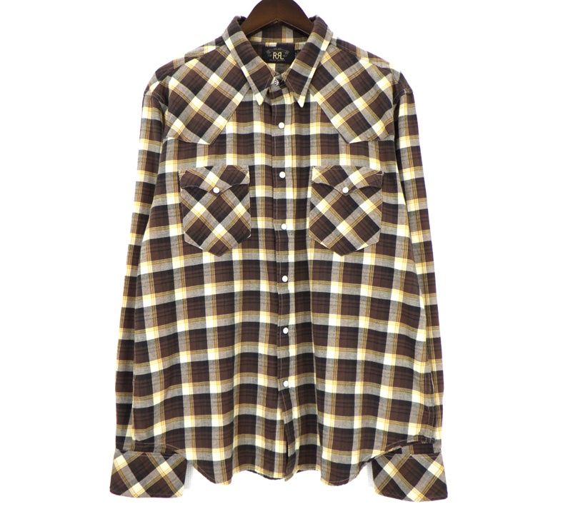 ダブルアールエル ラルフローレン RRL RALPH LAUREN 【 782P05338001 】 チェック ロングスリーブ 長袖 シャツ　51862