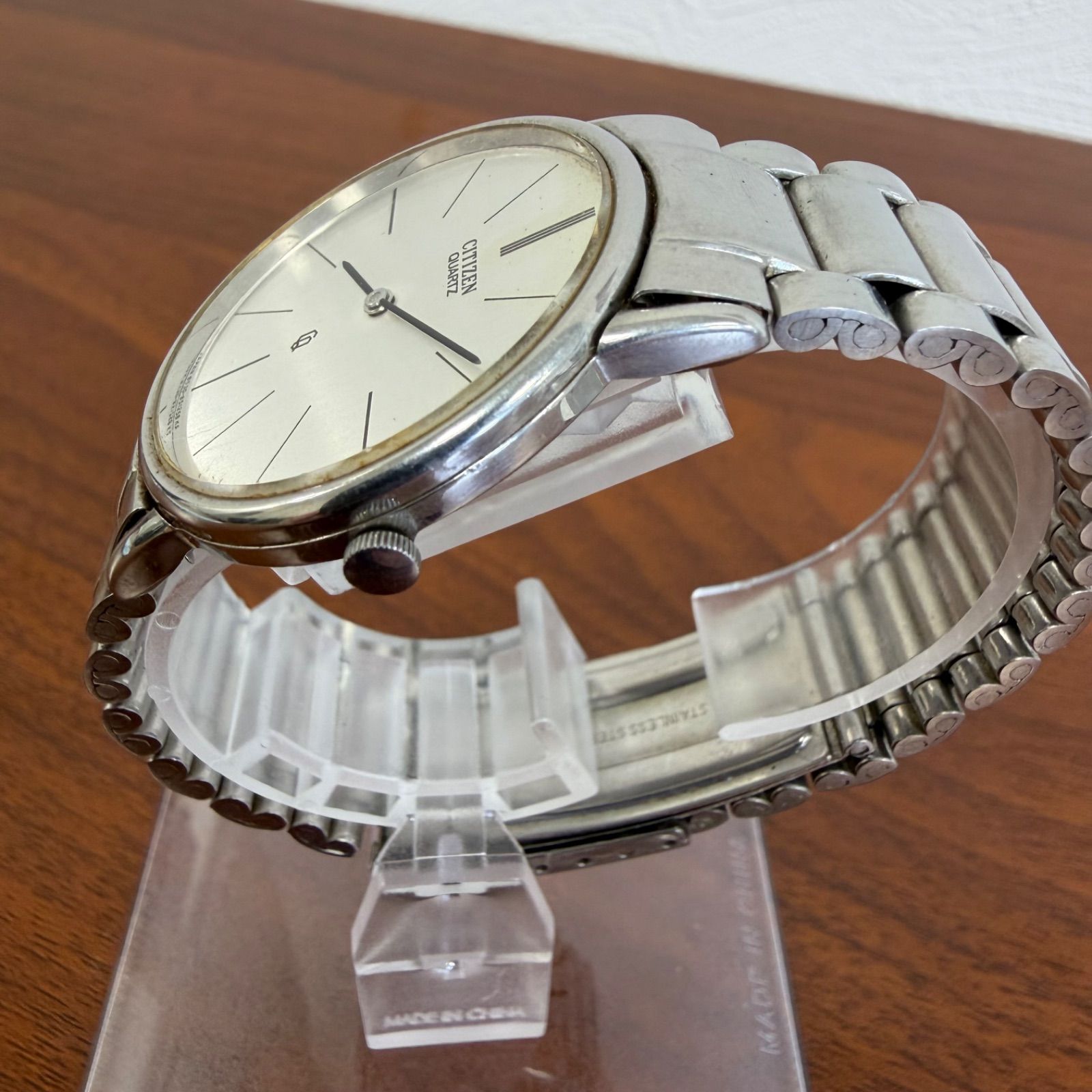 CITIZEN シチズン　クオーツ腕時計　メンズ　稼働品 CITIZEN シチズン クォーツ 8530-850581K メンズ腕時計 1986年製 電池