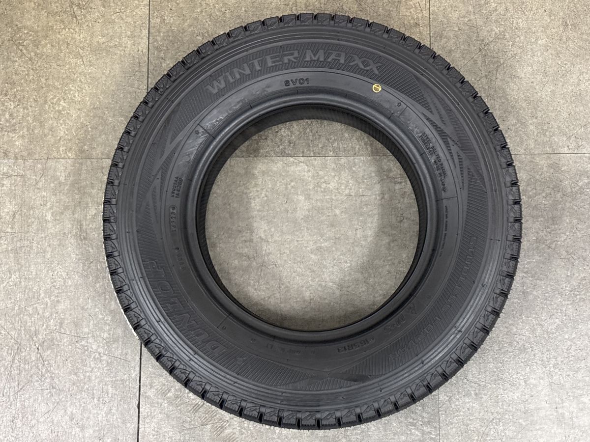 未走行 超バリ溝 スタッドレス】ダンロップ ウィンターマックス SV01