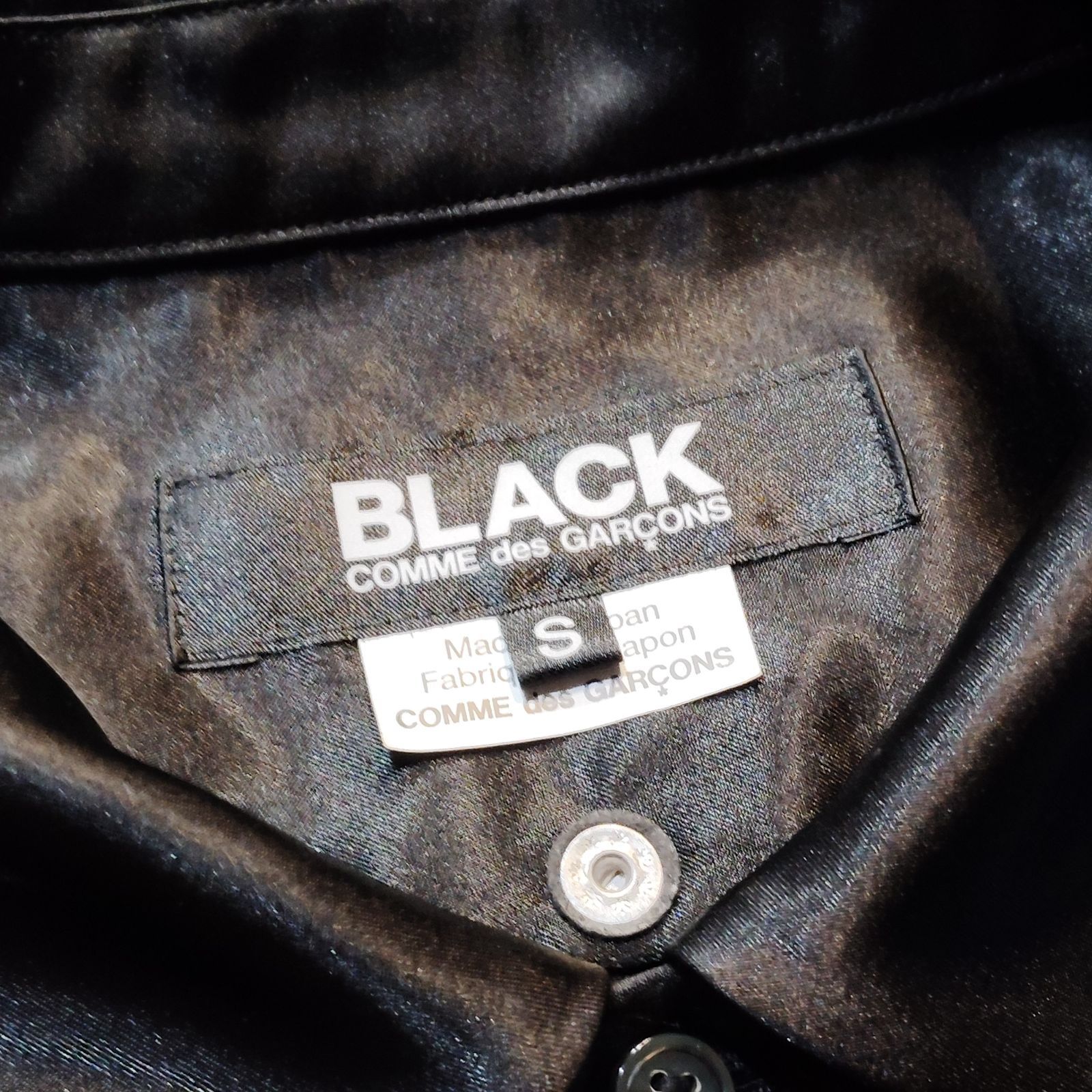 BLACK COMME des GARCONS 25aw スタッズデザイン ポリエステルシャツ