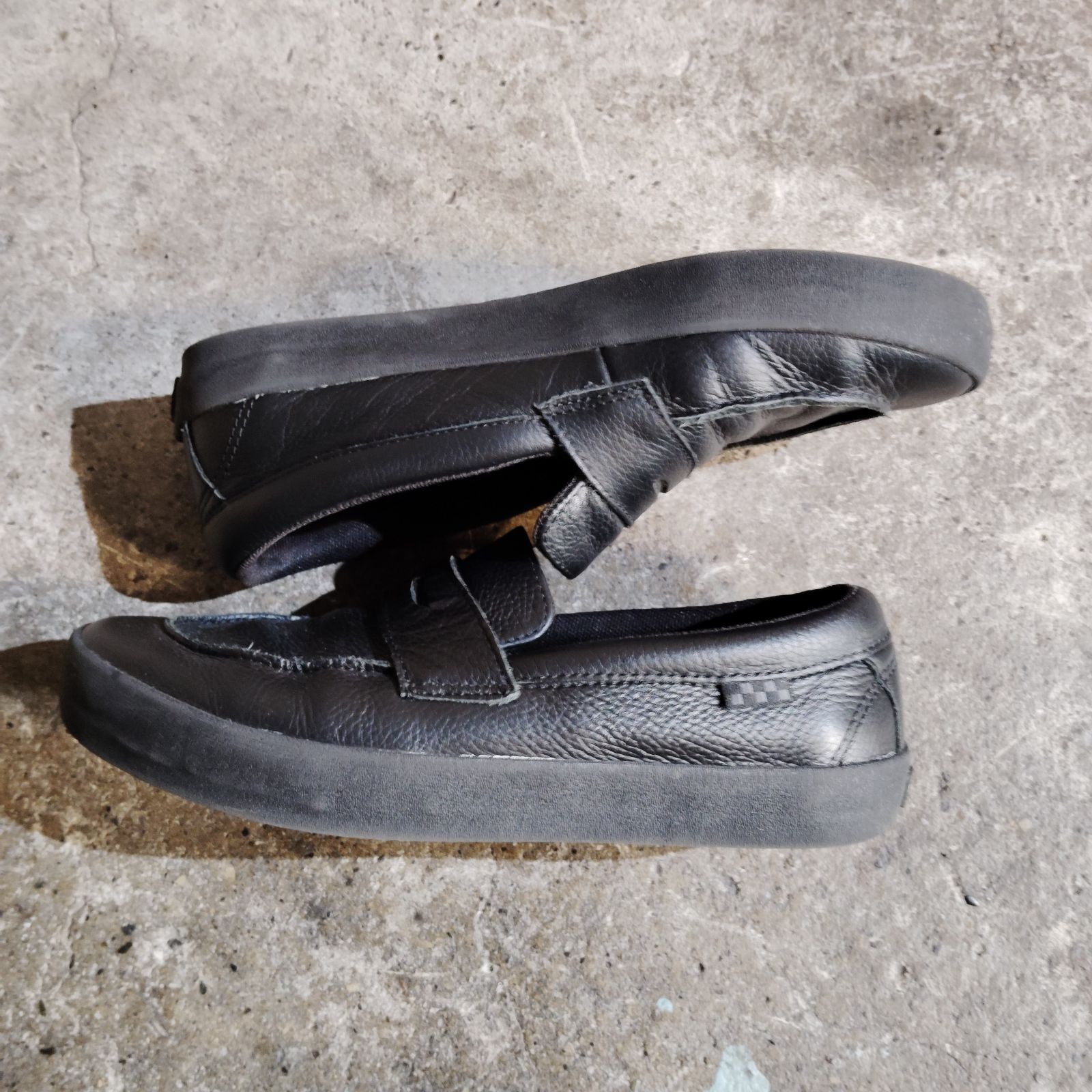 VANS Skate Loafer スケートローファー レザーシューズ ブラック 26cm