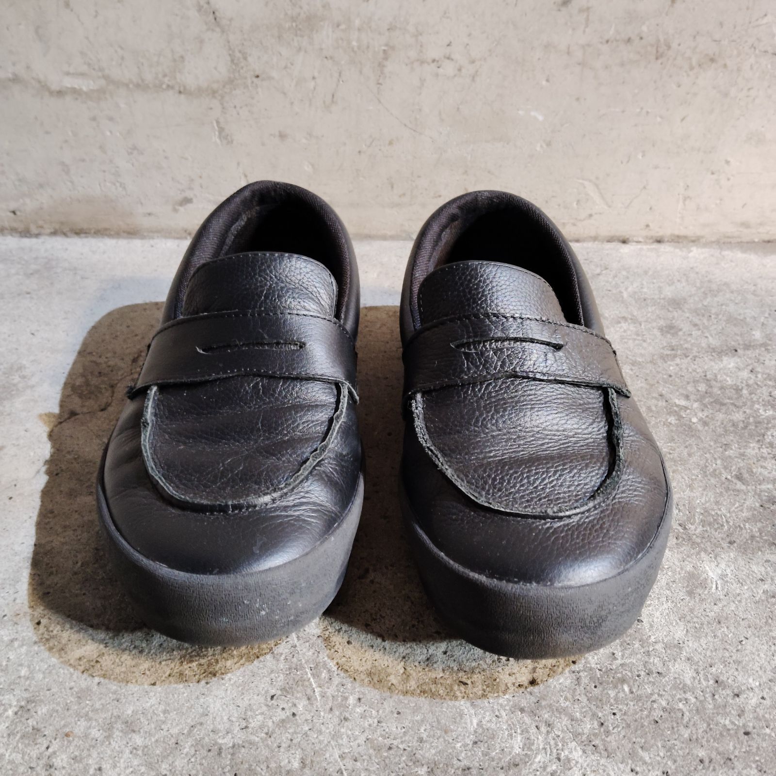 VANS Skate Loafer スケートローファー レザーシューズ ブラック 26cm