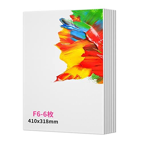 6枚/セットキャンバスボード F6 油絵 410x318mm キャンバス画材 画布