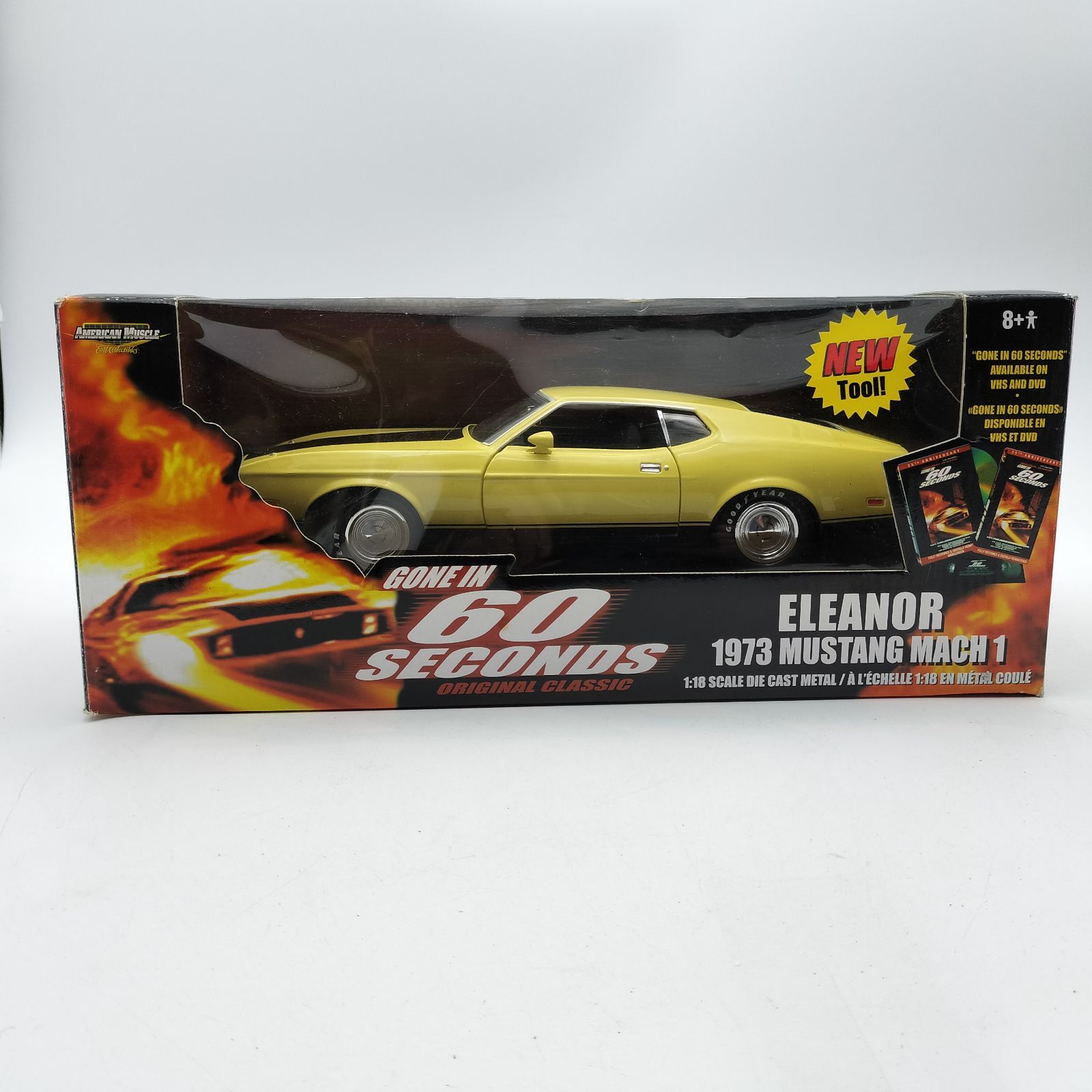 ERTL】1/18 マスタング マッハ1 エレノア 1973 イエロー 60セカンズ