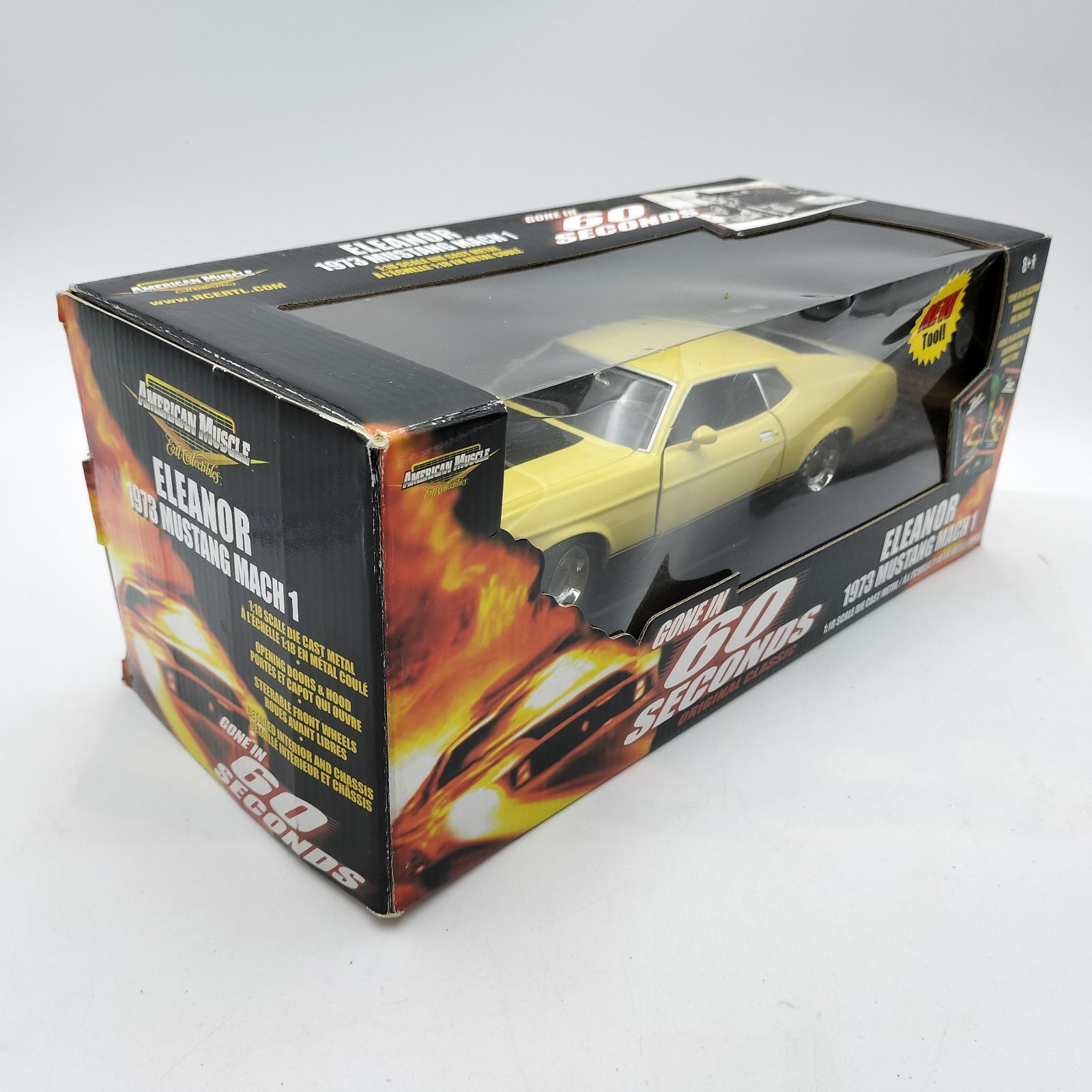 ERTL】1/18 マスタング マッハ1 エレノア 1973 イエロー 60セカンズ