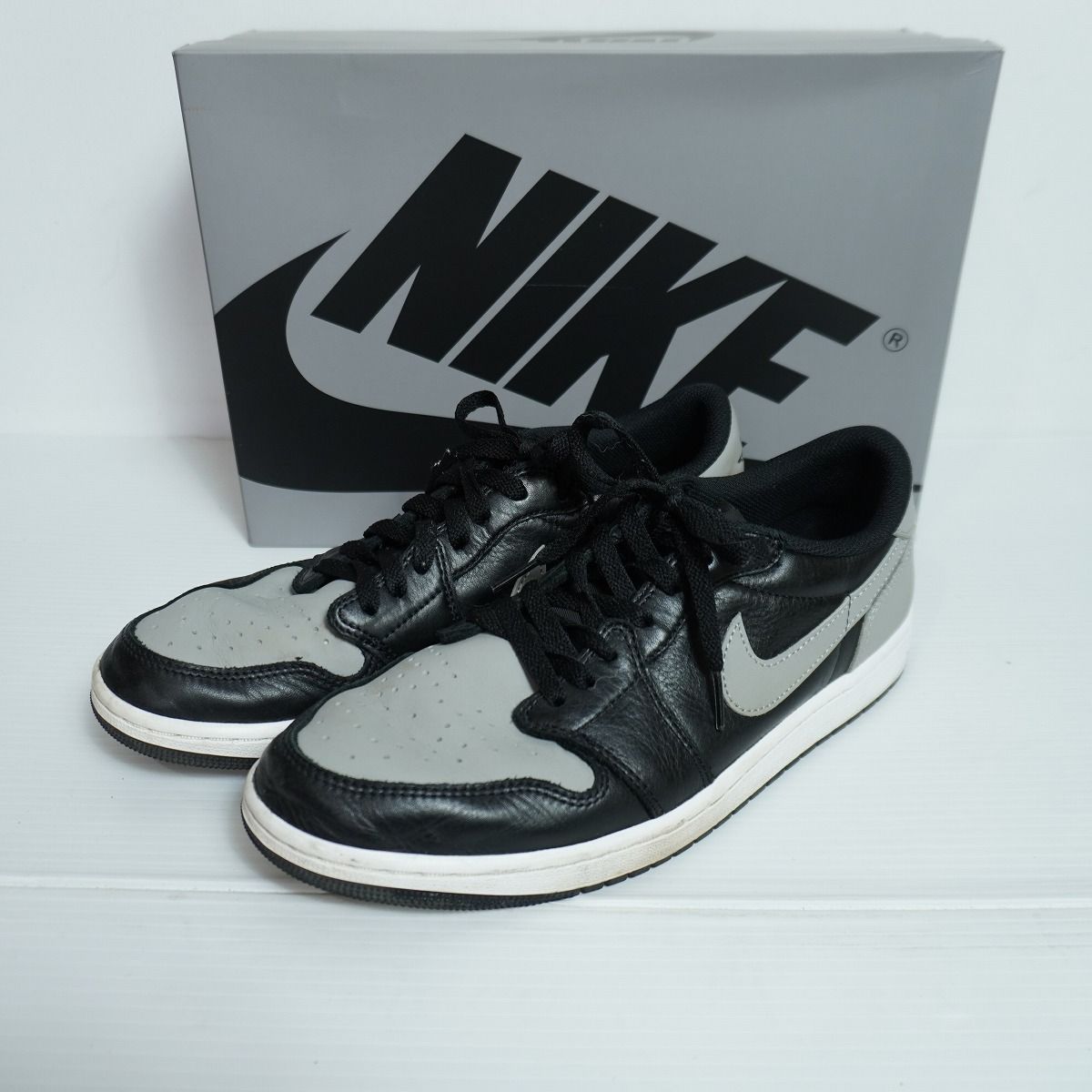 2024年 NIKE ナイキ Air Jordan 1 Retro Low OG エアジョーダン 1 レトロ ローカット スニーカー シューズ CZ0790-003 黒灰 US10 4387Q★4 6,512円