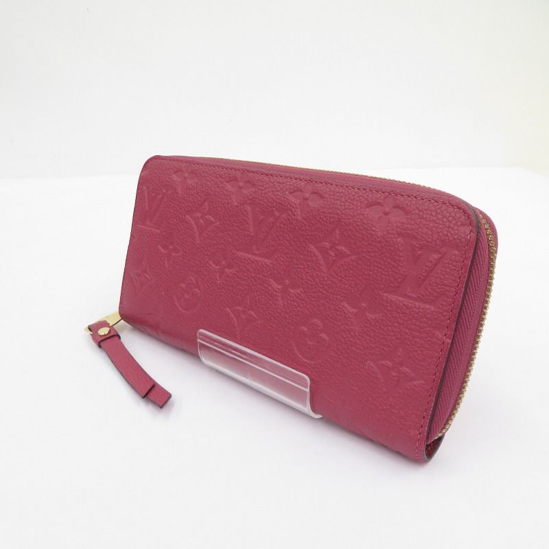【瀬戸大橋店】 中古 LOUIS VUITTON | ルイ・ヴィトン 長財布 ジッピー・ウォレット M60549 モノグラム アンプラント レッド 【125】