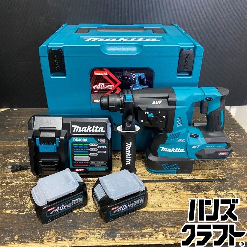 ●【送料無料】【未使用品】makita マキタ HR001GRDX 充電式ハンマドリル ハンマードリル バッテリ(40Vmax/2.5Ah)×2・充電器・ケース付 【ハンズクラフト久留米上津BP店】 43,200円