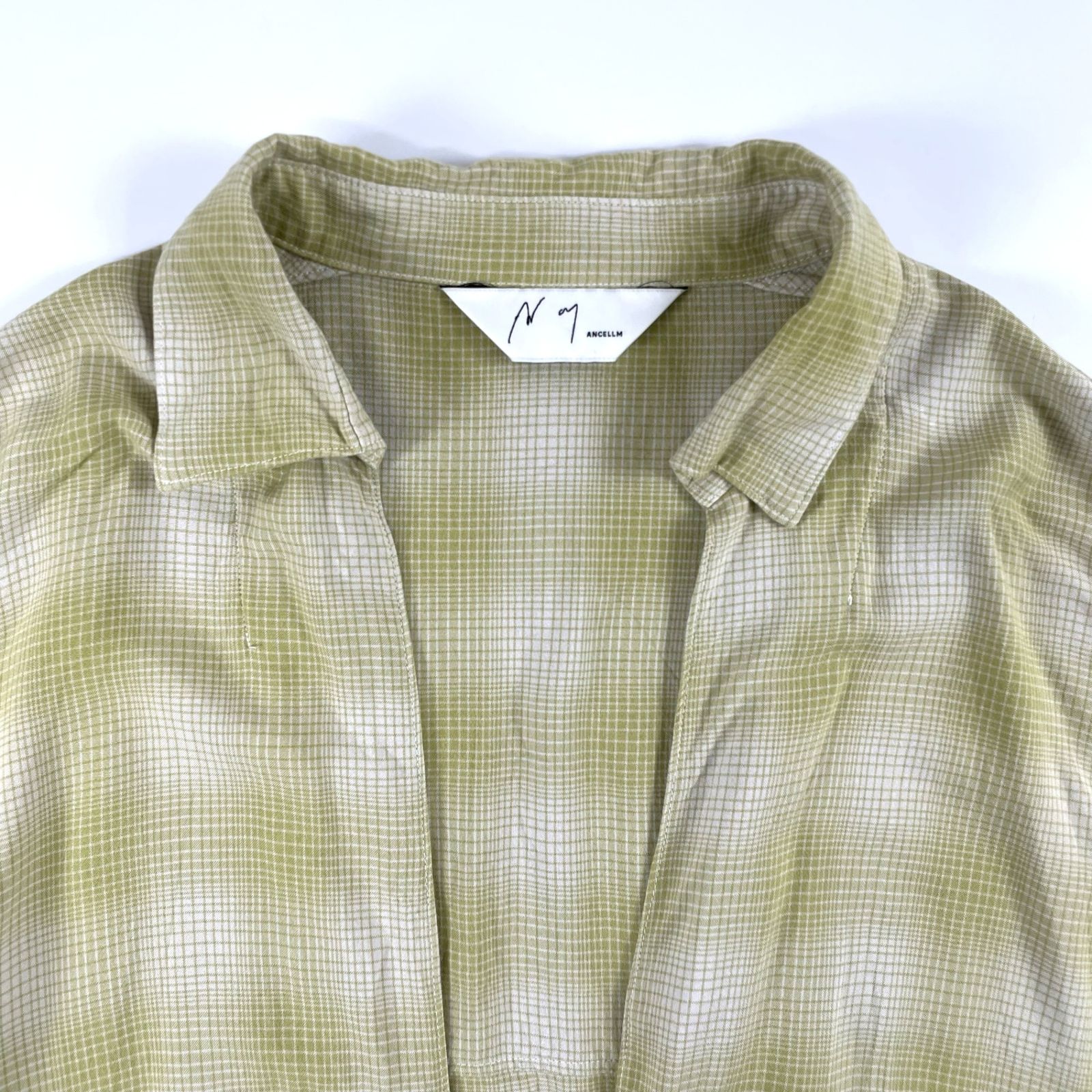 ANCELLM / OMBRE CHECK PULLOVER SHIRT 常田大希着用 SIZE:2 - メルカリ