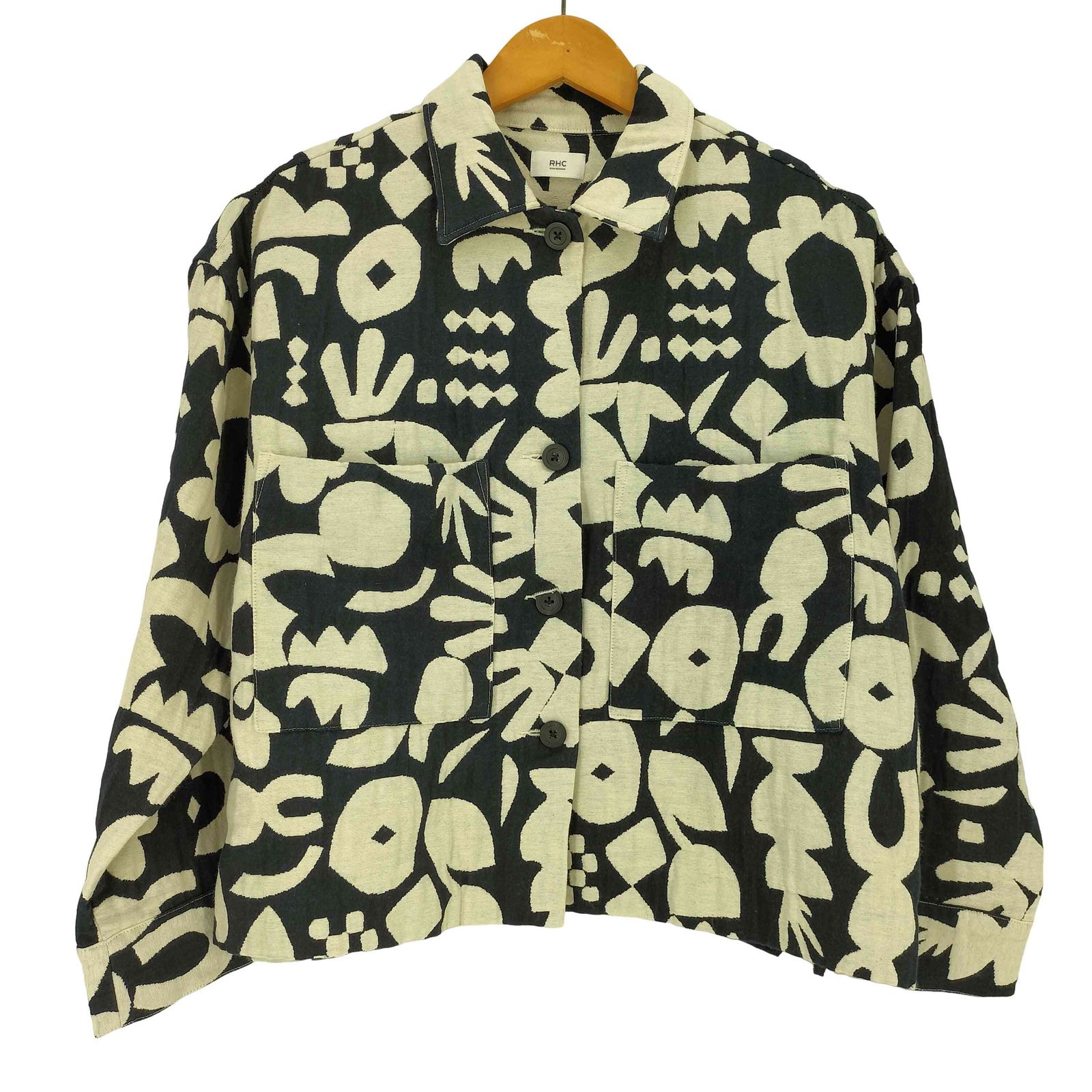 アールエイチシーロンハーマン RHC Ron Herman Ceramiv Jacquard Shirt Jacket ジャガードシャツジャケット レディース 8