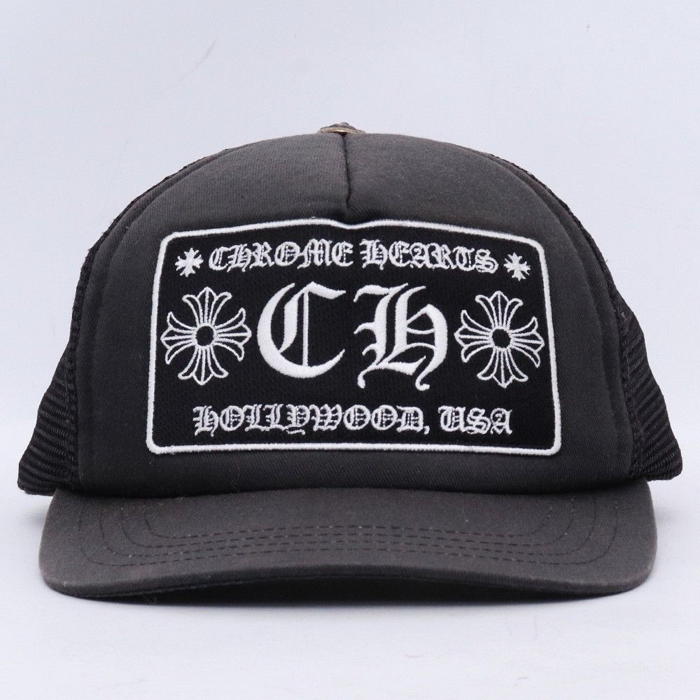 Chrome Hearts ブラック トラッカーキャップ CHROME HEARTS CH トラッカーキャップ ブラック - メルカリ
