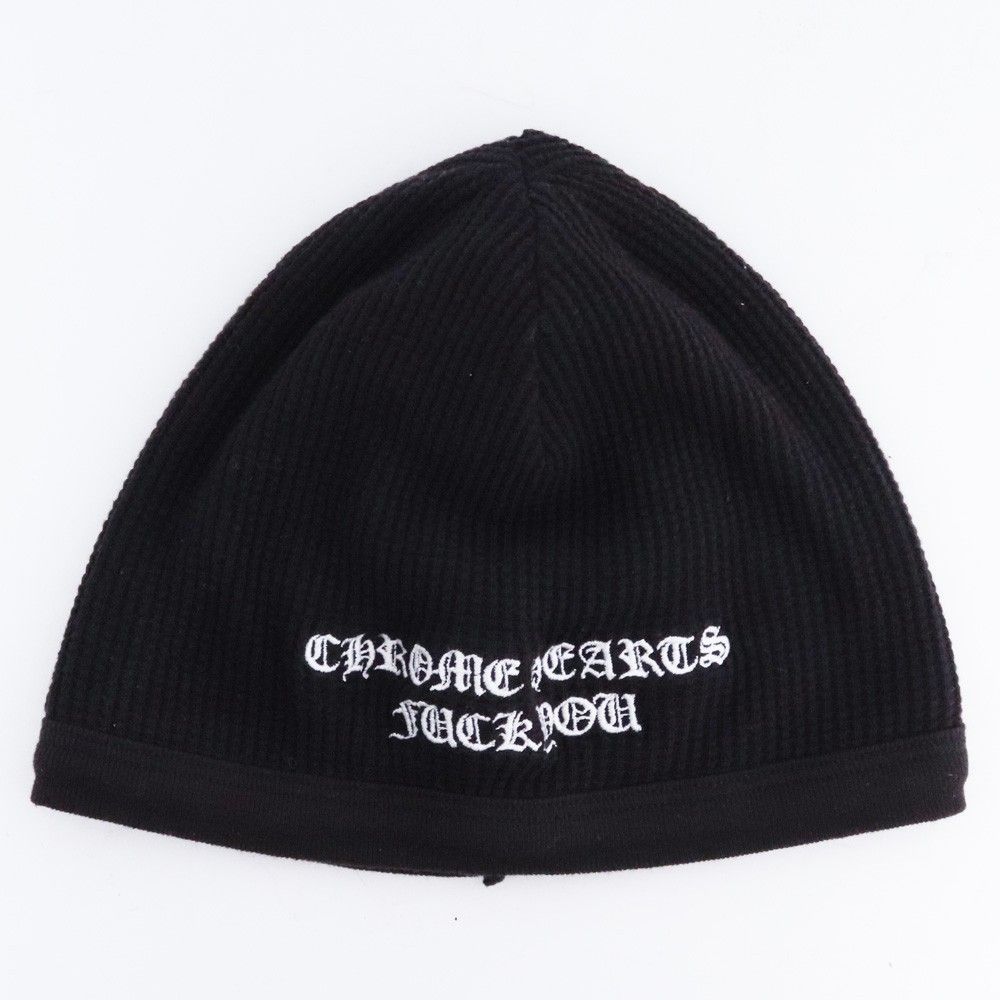 t*t様 CHROME HEARTS ブラックビーニー CHROME HEARTS オールド FUCK YOU サーマル ビーニー ブラック - メルカリ