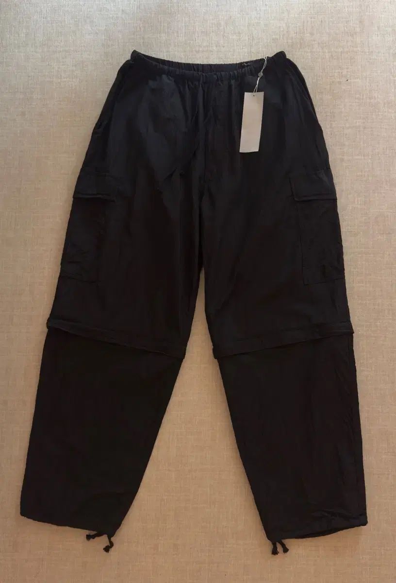 コモリ 26ss リップストップ コンバーチブル 6P パンツ ブラック