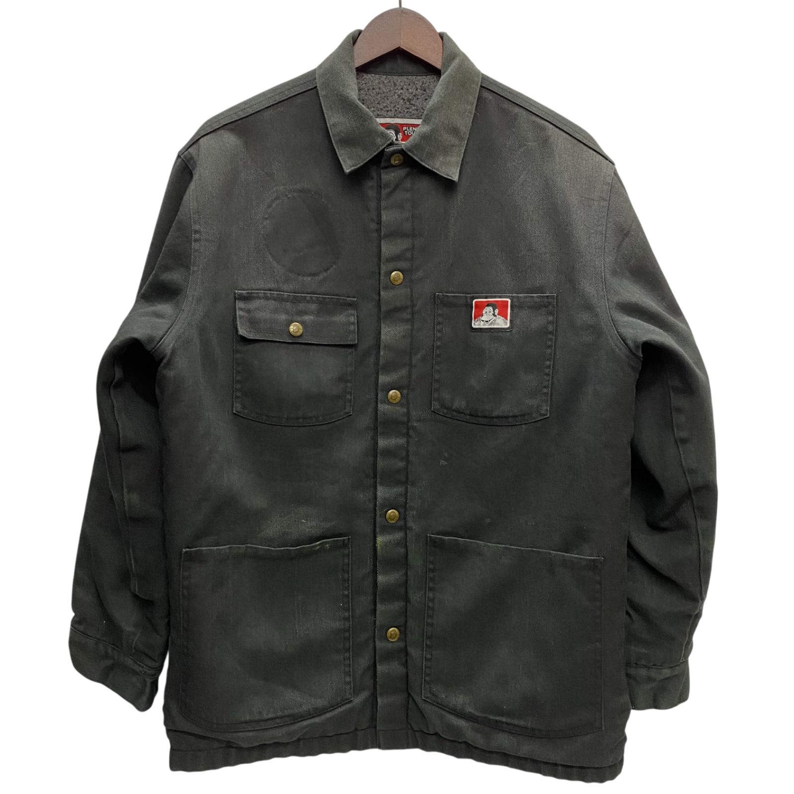 古着 90s Ben Davis カバーオール ブランケット M ブラック ベン デイビス BEN DAVIS 90's USA製 カバーオール ブランケット