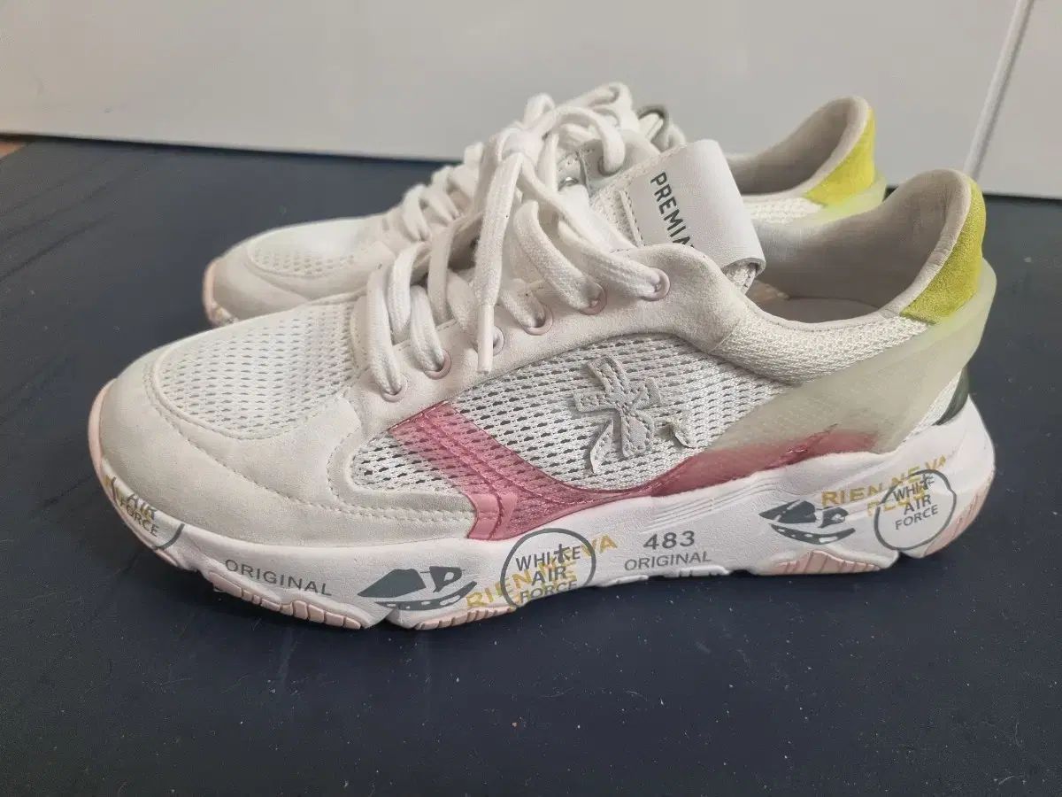 新品 PREMIATA(プレミアータ) 白 ピンク スニーカー 230 36
