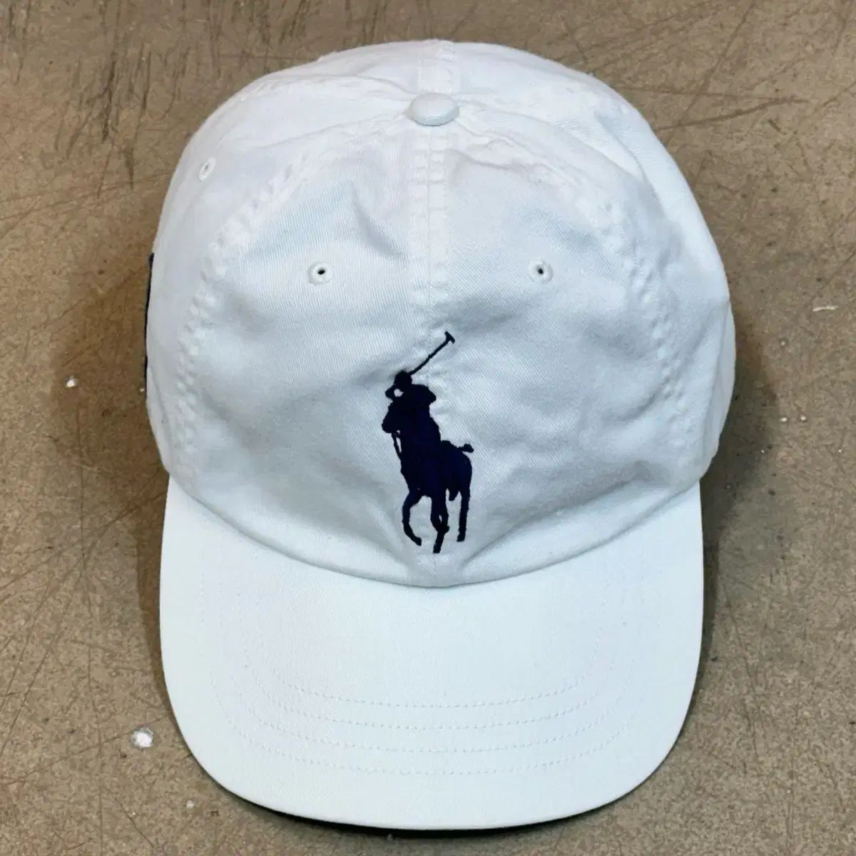 POLO RALPH LAUREN ビックポニー 白 ベースボールキャップ OS