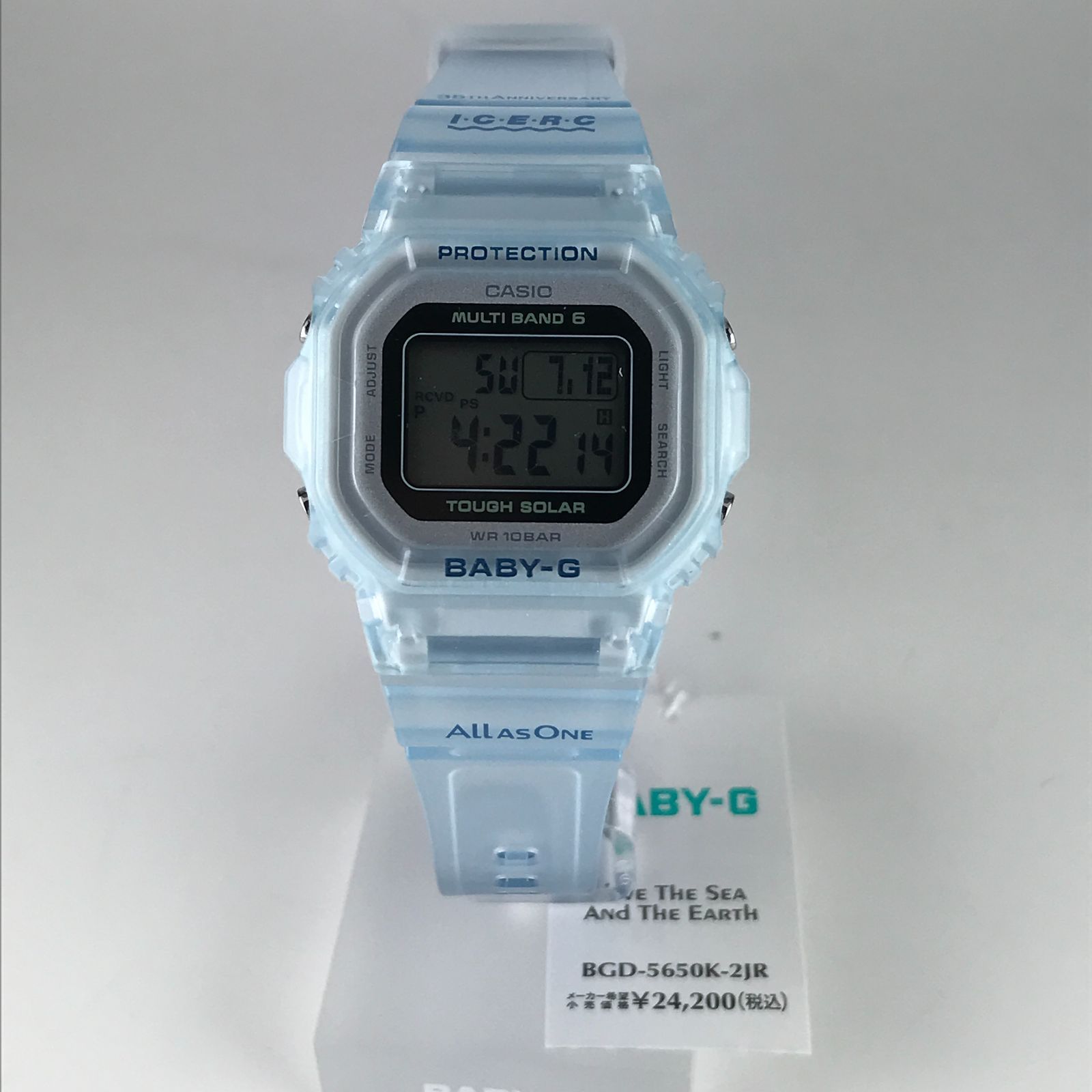 新品未使用☆CASIO カシオBaby-G 電波ソーラー腕時計【国内正規品】 ICERC Japan コラボレーションモデル 2026 BGD-5650K-2JR イルクジ