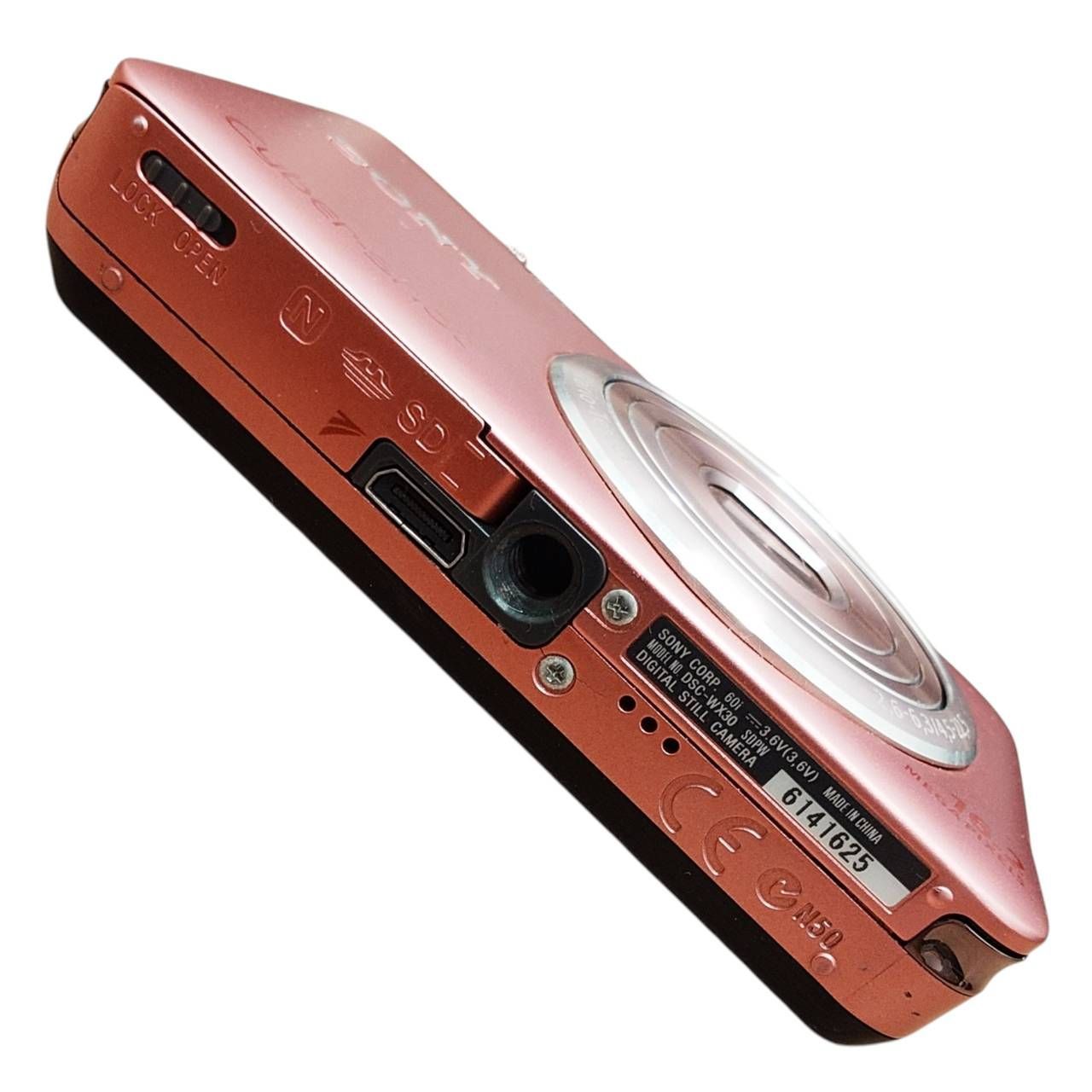 長】SONY Cyberｰshot DSC-WX30 ピンクローズ 沈胴式レンズ 有効画素数