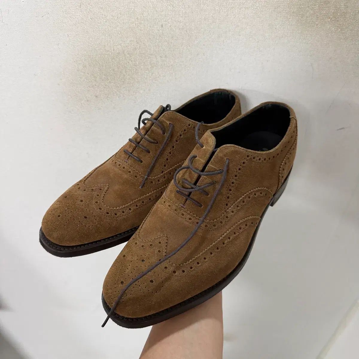 ヘリングシュー ウイングチップ シューズ