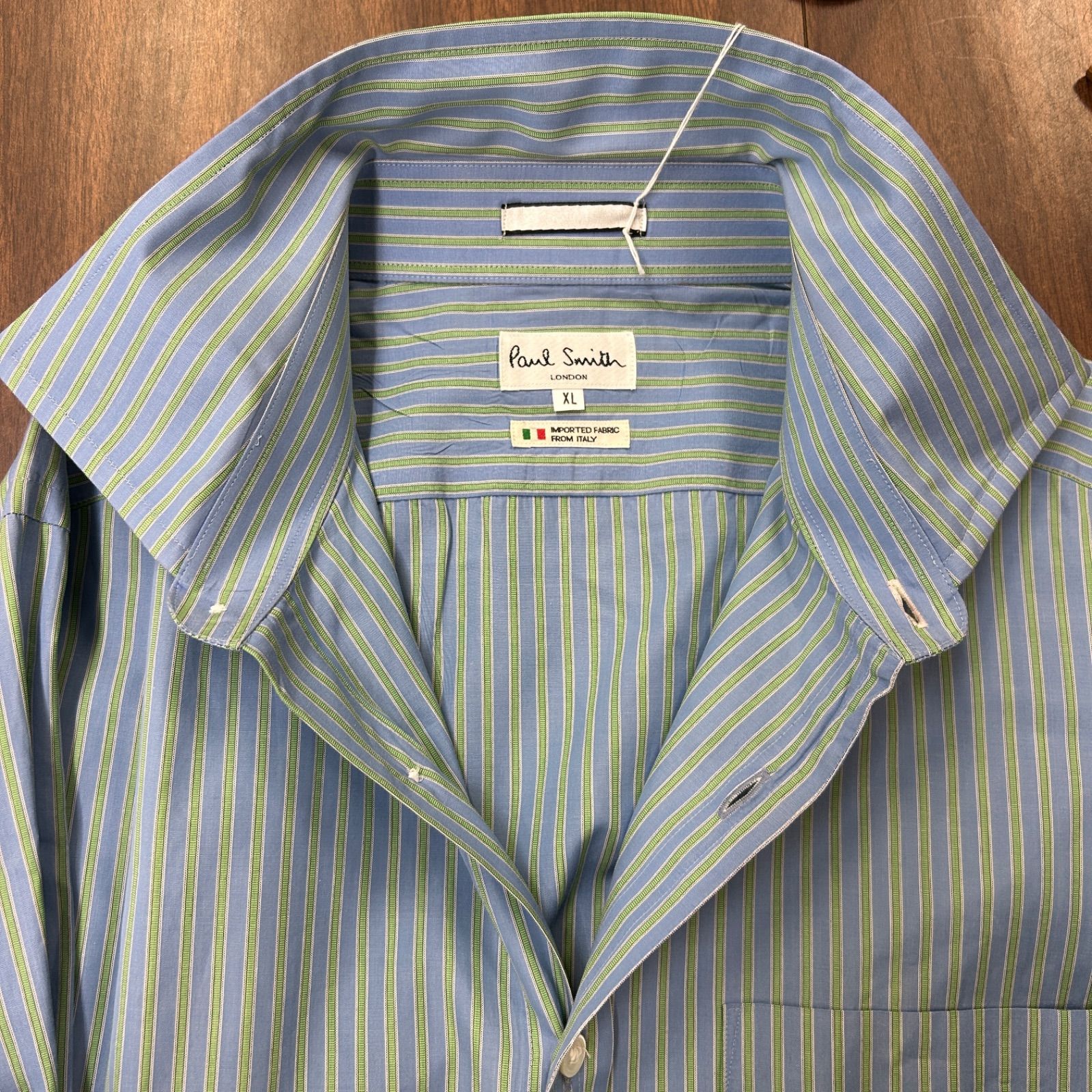 PaulSmith】ポールスミス 長袖シャツ ストライプ ブルー グリーン