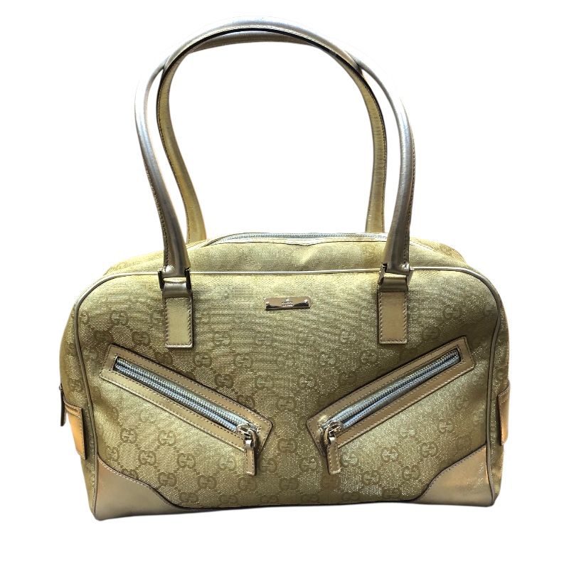 グッチ GUCCI GGキャンバスミニボストンバッグ 0021115 ゴールド GGキャンバス レディース ボストンバッグ