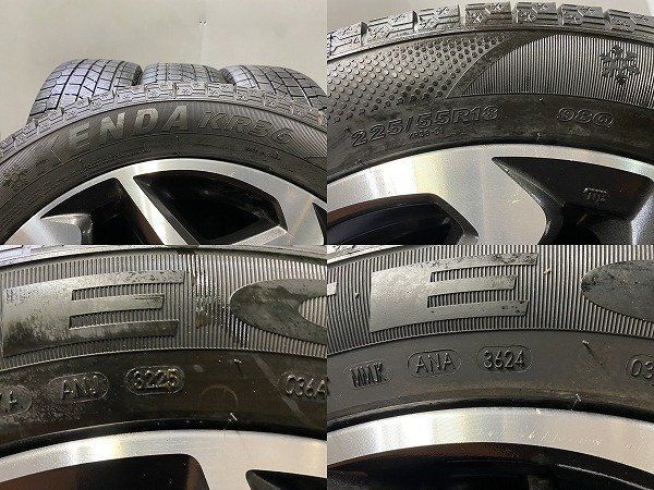 【KENDA ICETEC NEO KR36 225/55R18】スタッドレス【SUBARU スバル XV 純正ホイール 18インチ 7J5HPCD100+55】24～25年 バリ溝　(VTJ320)