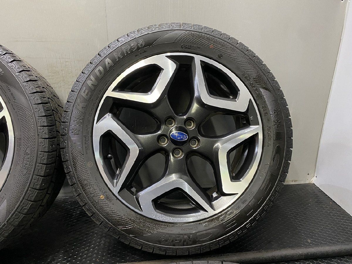 【KENDA ICETEC NEO KR36 225/55R18】スタッドレス【SUBARU スバル XV 純正ホイール 18インチ 7J5HPCD100+55】24～25年 バリ溝　(VTJ320)