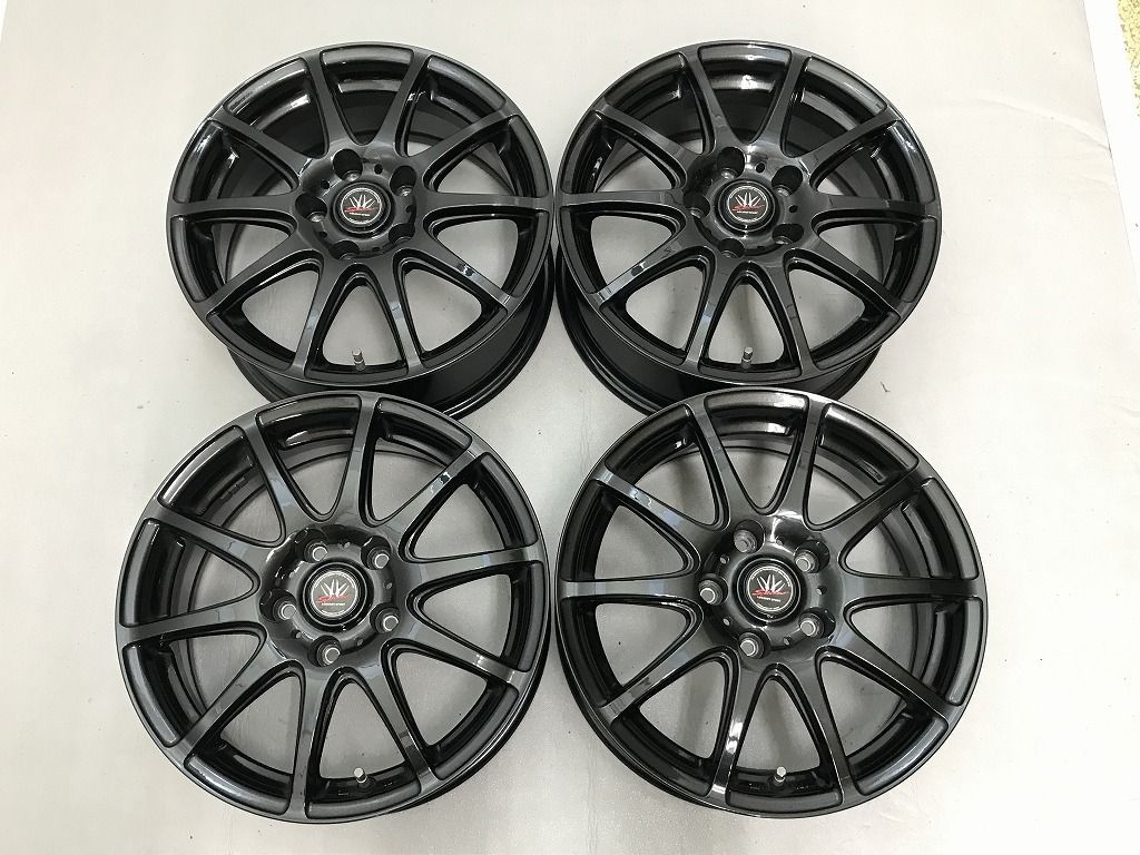 ◎傷極少美品 16inc 6.5J +38 114.3/5H 即納 4本 検) アルファード VOXY RAV4 ヤリスクロス マークX セレナ エクストレイル エルグランド