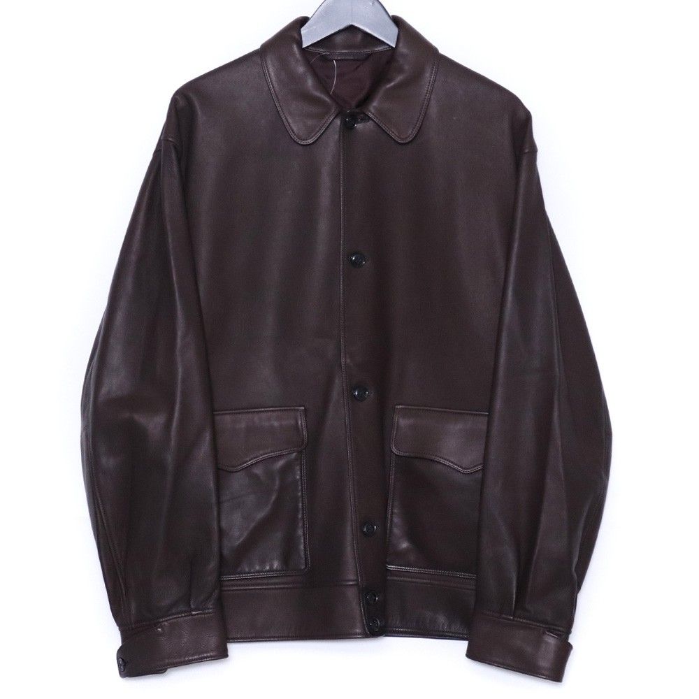 【ONLY ARK】Lamb Cossack Jacket サイズ3 24aw BLURHMS ONLY ARK別注 Lamb Cossack Jacket ARK サイズ3 ブラウン