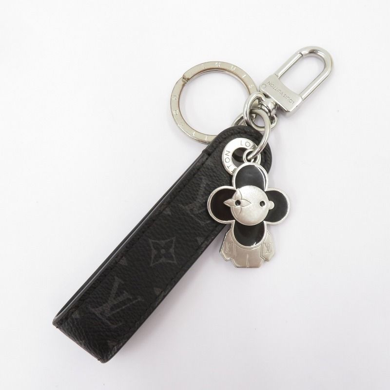 【瀬戸大橋店】 中古 LOUIS VUITTON | ルイ・ヴィトン キーリング キーホルダー・ドラゴンヌ ヴィヴィエンヌ M01821 モノグラム エクリプス ブラック 【135】