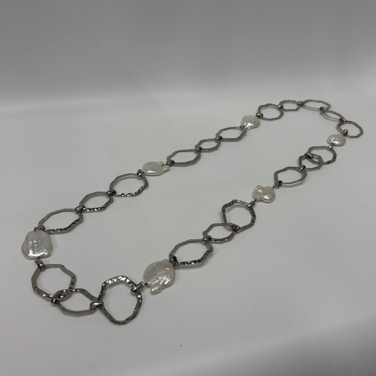 淡水パールステーションネックレス 35A アクセサリー