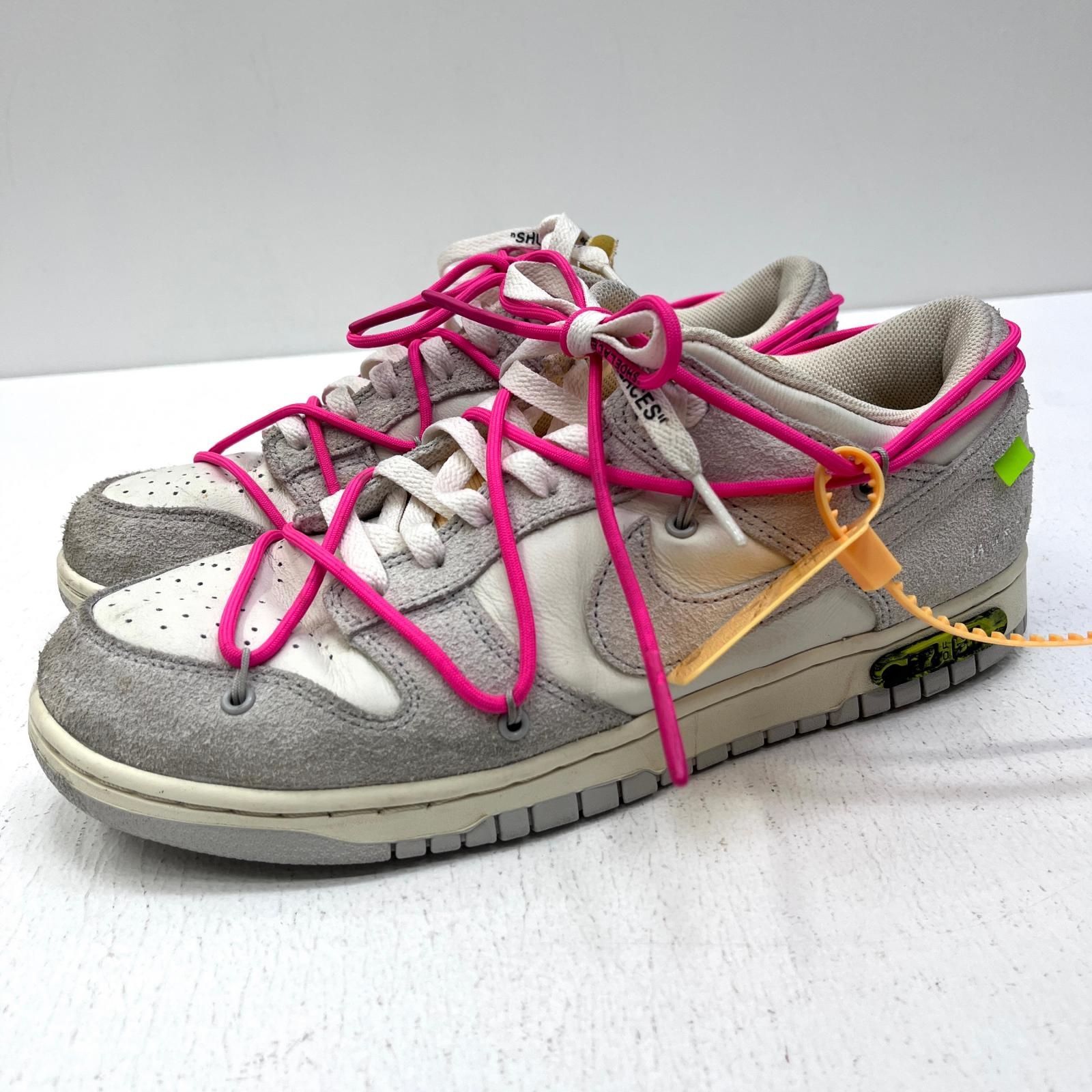 【加古川店】 中古 NIKE | ナイキ スニーカー Dunk Low ×off-white DJ0950-117 グレー 28cm 【126】